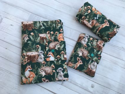 Plenkovník Lesní zvířátka/zelená PREMIUM