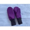 Softshellové rukavice s fleecem fialové