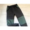 Softshell kalhoty zelená/černá podzimní