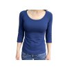 Dámské tričko modré 3/4 rukáv