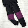 Softshell kalhoty černá/fialová