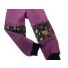 Softshell kalhoty Květy fialová