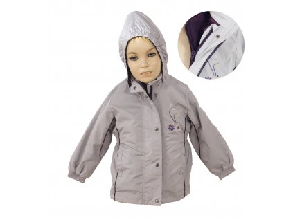 Bunda s vnitřní odepínací fleece vložkou dívčí velikost 104 - VÝPRODEJ