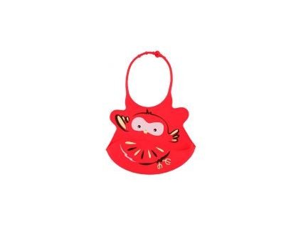 Plastový bryndák s kapsou s regulovatelným zapínáním