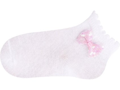 Ponožky kojenecké s mašlí 6-9 m holka