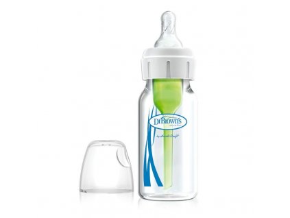 Kojenecká láhev skleněná standard 120 ml OPTIONS PLUS transparentní