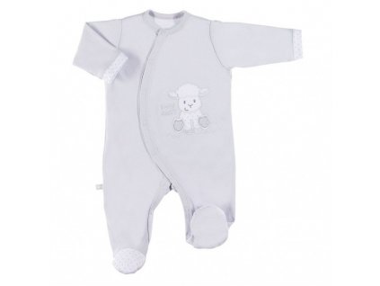 Kojenecký overal Newborn vel. 56 šedá