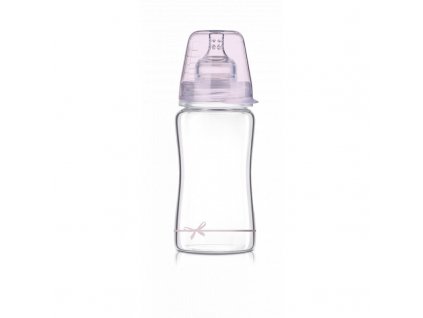 Kojenecká lahev skleněná 250ml BABY SHOWER holka
