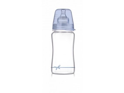 Kojenecká lahev skleněná 250ml BABY SHOWER kluk
