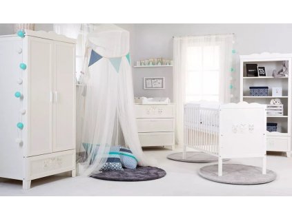 Dětský pokoj MARSELL s postýlkou 140x70 cm bílý