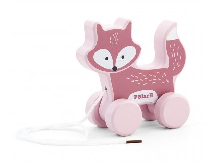 Dřevěná tahačka liška