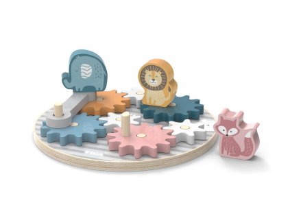 Edukační hračka dřevěná ozubená kolečka