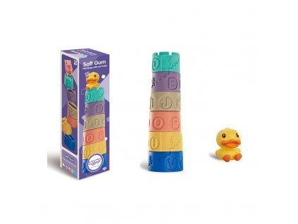 Edukační a senzorická hračka věž kačenka
