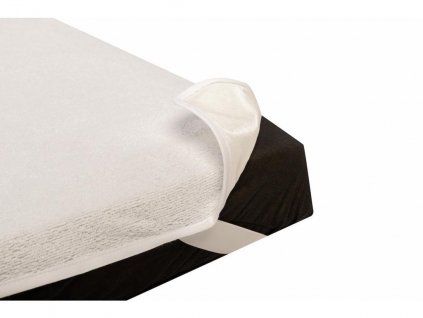 Chránič matrace bambus gumy v rozích 70 x 160 cm bílá