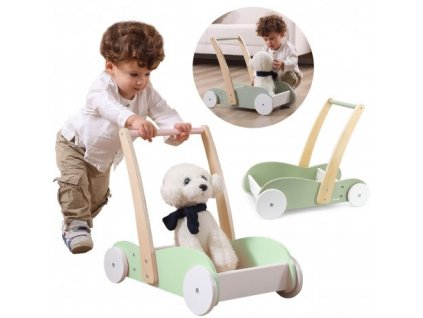 Chodítko dřevěné zelená