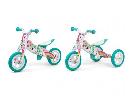 Odrážedlo tříkolka 2v1 Look Unicorn