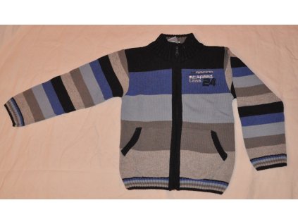 Chlapecký pletený svetr modrý CH-287 vel.128