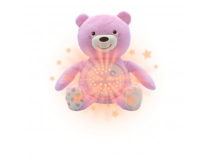 Medvídek s projektorem růžový