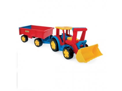 Traktor s lžíčí a vlečkou Gigant 66300