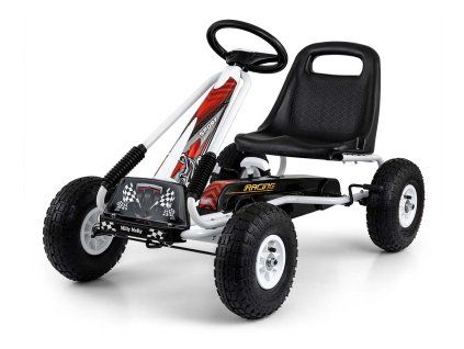 Šlapací motokára Thor bílá