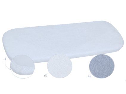 Froté prostěradlo do kočárku 90x40 cm šedé