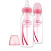 Kojenecká láhev úzkohrdlá OPTIONS 2x250 ml růžová