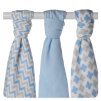 Bambusové pleny 70x70cm Scandinavian Baby Blue MIX 3 ks