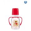 Láhev s potiskem CUTE ANIMALS 120 ml s úchyty BPA 0%