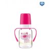 Láhev s potiskem CUTE ANIMALS 120 ml s úchyty BPA 0%