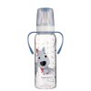 Láhev s potiskem CUTE ANIMALS 250 ml s úchyty BPA 0%