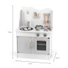 Dětská dřevěná kuchyňka s příslušenstvím šedá