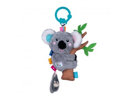 Plyšová hračka s klipom koala sivá