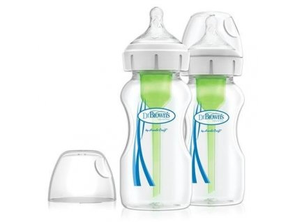 Dojčenská fľaša širokohrdlá OPTIONS + 2x270 ml