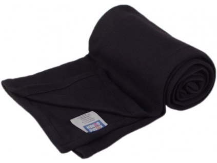 Čierna letná detská deka zo 100% bio-bavlny