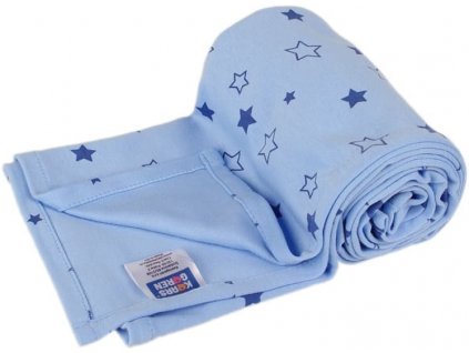 Letná deka 70x100cm modrá hviezdičky