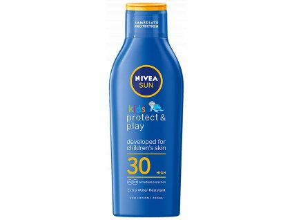 Hydratačné mlieko na opaľovanie Sun Kids Caring OF30 + 200 ml