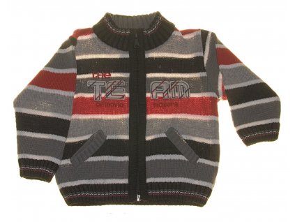 Chlapčenský pletený sveter červený NM-383 veľ. 92