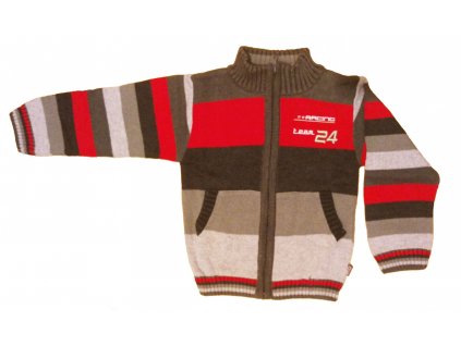 Chlapčenský pletený sveter červený CH-287 veľ.110