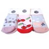 Ponožky kojenecké 3 páry v balení 3-6m barevné holka