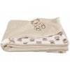 Detská deka 70x100 cm medvedík Wellsoft bavlna béžová