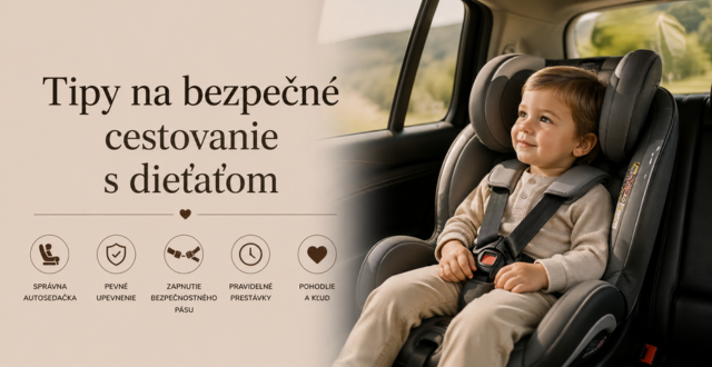 Tipy pre pohodlné a bezpečné cestovanie s dieťaťom