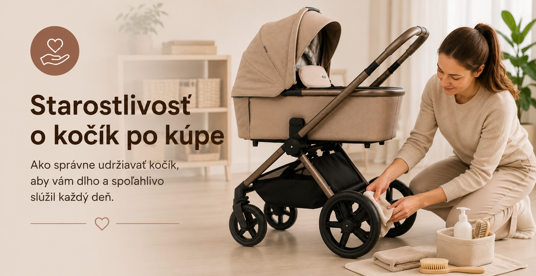 Ako správne sa starať o kočík po kúpe