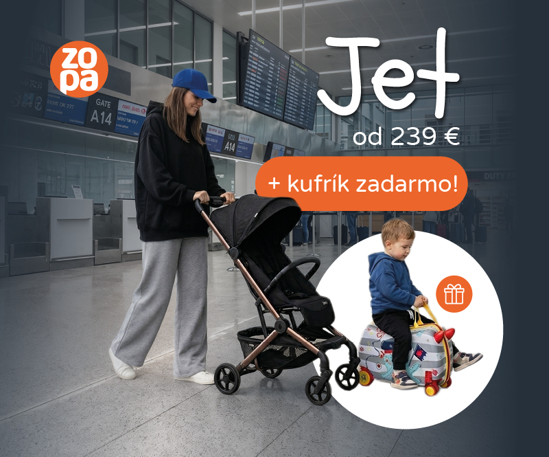 Akcia kočík Zopa Jet s kufríkom zdarma mobil