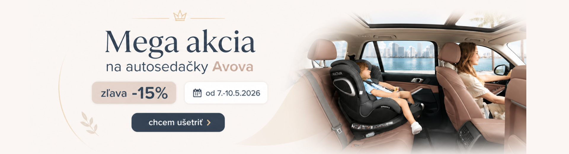 Akcia autosedačky Avova