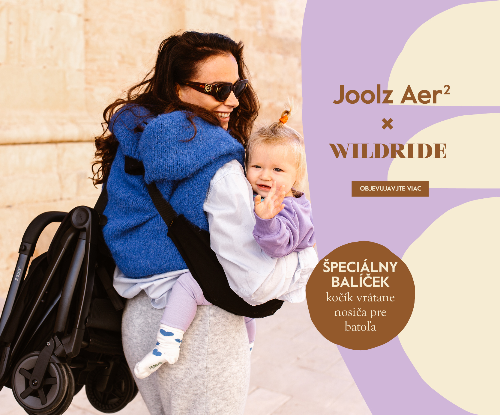 Joolz Aer2 s nosičom Wildride