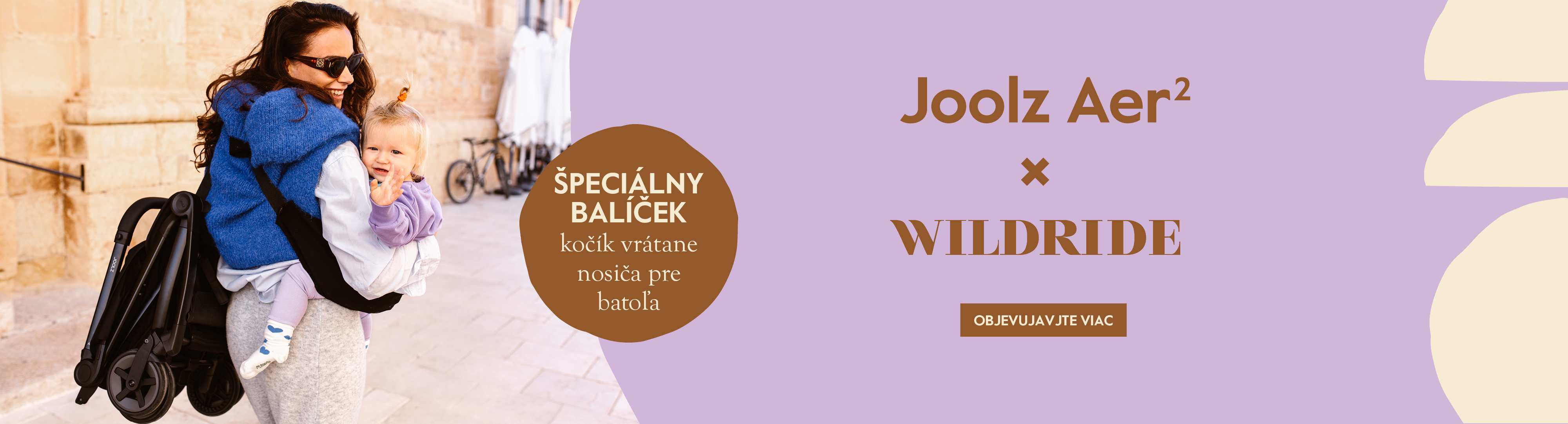 Joolz Aer2 s nosičom Wildride