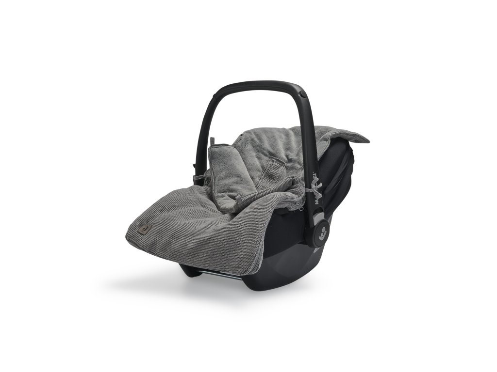 Jollein Fusak do autosedačky Basic Knit Stone Grey