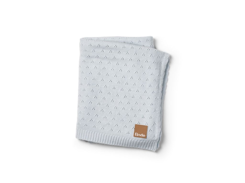 Pointelle Blanket Elodie Details - Bermuda Blue