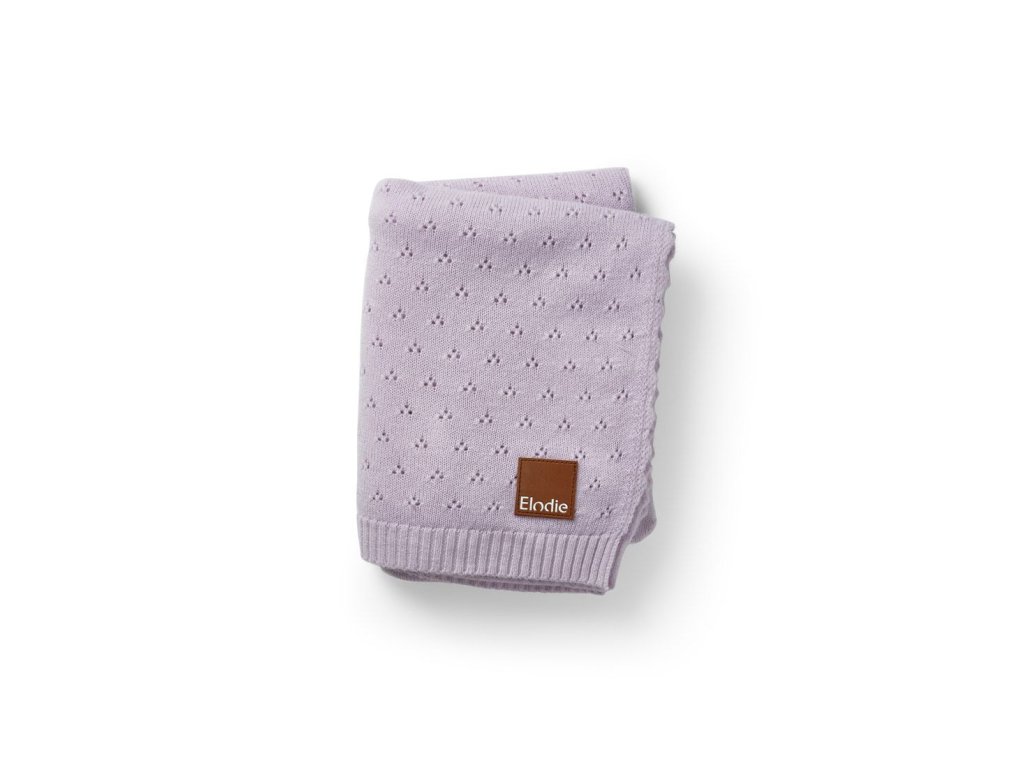 Pointelle Blanket Elodie Details - Lavender Love