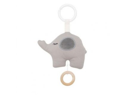 N0123 Jabadabado Hudobná hračka slon sivý